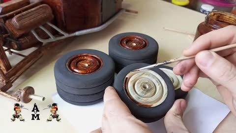 Making wheels for the Hot Rod model