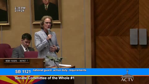 Sen. Wendy Rogers Floor Speech SB 1121 - Defend The Guard Act
