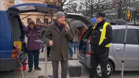 FRANK PESCHEL, AfD, Vorstellung als Kandidat zum Landrat - BAUTZEN, Kornmarkt, 04 04 2022