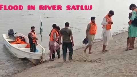 Flood in River Satluj /