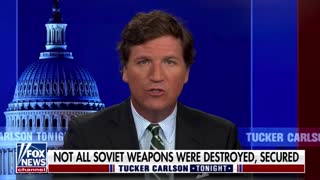 Tucker Carlson asks questions about US-funded Ukrainian bio labs.