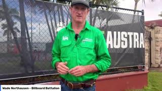 Farmer Wade daily broadcast from outside Beef Week, Rockhampton, QLD - Billboard Battalion 15/4/24