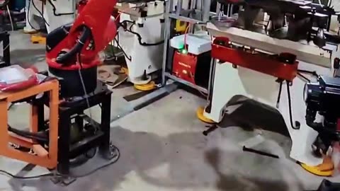 Punching machine loading and unloading robot - machinery make work easy - Routine Crafts