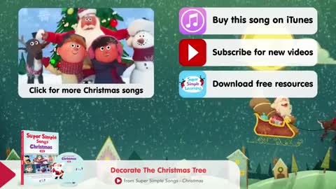 Decorate The Christmas Tree (to the tune of "Deck The Halls") | Super Simple Songs