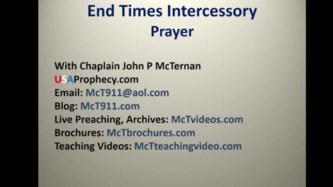 End Times Prayer and Intercession