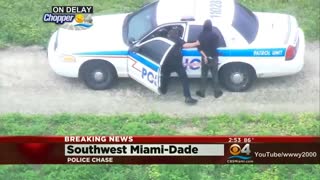 Police Chase ATV Off Road In Miami Dade