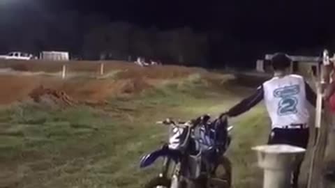 Torn ligaments dirt bike jump