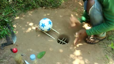 Try not to Laugh | Creative unique bird trap using plastic