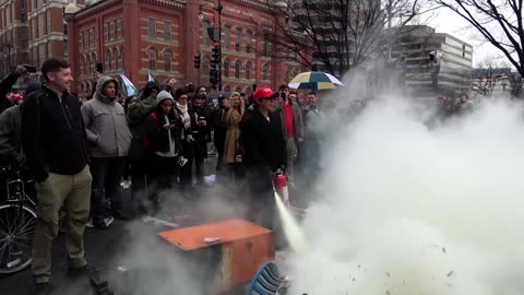 Left Wing Extremist Riot on Trump's first day in office and day before