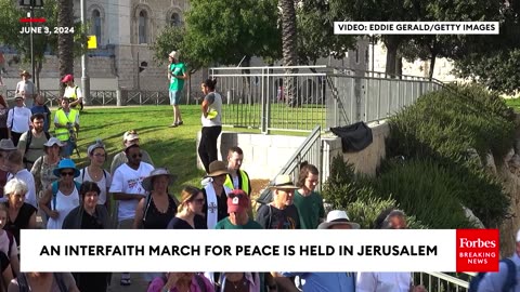 An Interfaith March For Peace Is Held In Jerusalem Amid Continuing Battles Between Israel And Hamas