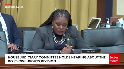 Cori Bush Questions Top DOJ Civil Rights Official About Police Abuses Towards Citizens