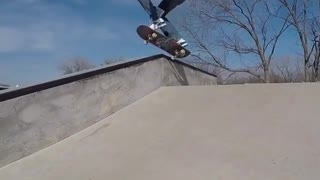 Collab copyright protection - skatepark blue shirt ramp fail