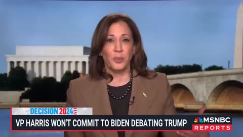 Kamala Harris talked about the potential presidential debates and being President