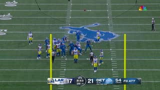 Michael Badgley's 54-yard FG extends Lions' lead to 24-17