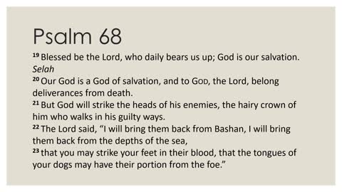 Psalm 68:19-35 Devotion