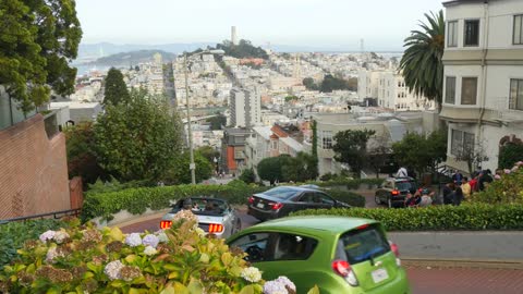 Overlooking Lombard Street San Francisco