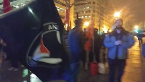 Feb 24 2018 DC Night for Freedom 3.1 Antifa outside the event