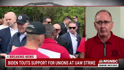 This is about 'corporate greed': UAW president reacts to President Biden joining picket line