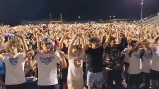 Thousands of teenagers in Arkansas gathered at a high school football stadium to worship Jesus