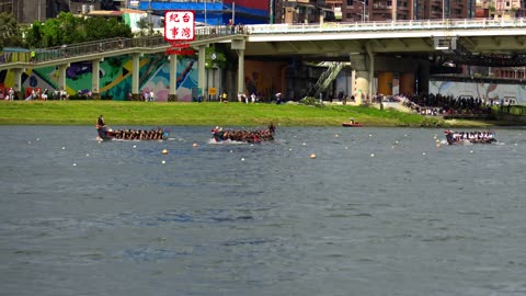 2024-06-10 臺北國際龍舟錦標賽 - 激烈的競爭 (Taipei International Dragon Boat Race - Close Race)