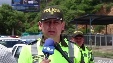 Accidente vía Bucaramanga - Girón