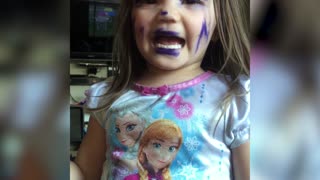 Girl Mistakes Permanent Marker For Makeup