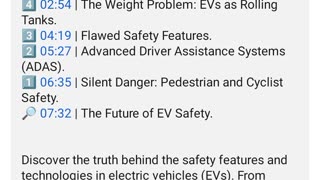 Electric cars safety issues