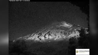 Moment Popocatepetl Volcano Sends Ash 1km Into Sky
