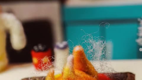 New Year's Roast Chicken Stop-motion Animation