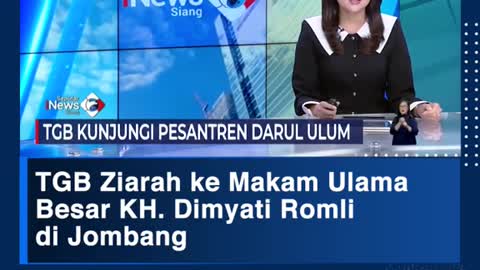 TGB Ziarah ke Makam UlamaBesar KH. Dimyati Romli di Jombang