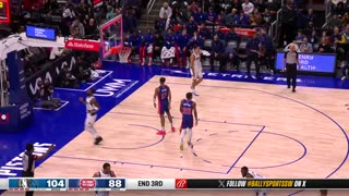 Hardaway Jr. Buzzer-Beater in 3Q Gets Dad's Approval! Mavericks vs. Pistons