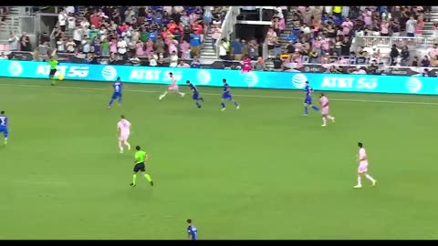 Lionel Messi Miami Debut Last Minute Kick