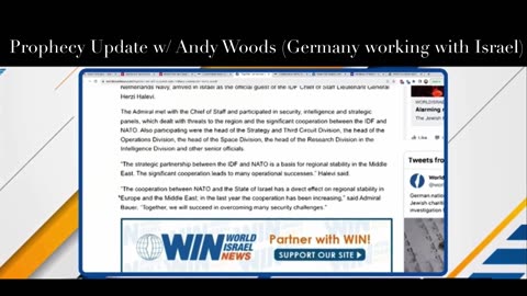 Prophecy Update: Germany working with Israel! (Andy Woods reports from Egypt)