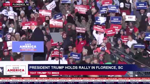 President Donald J. Trump in Florence, SC