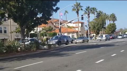 Trump Supporters Showing their Support in Downtown Carlsbad California