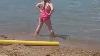 a little fun - enjoying the beach