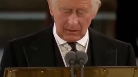 PEDO KING at one of his last Speeches - ironically at the funderal if the REPTO QUEEN