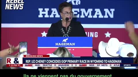Harriett Hageman - discours victoire Primaire Wyoming