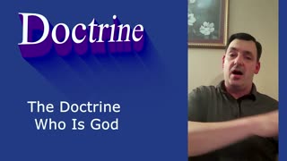 The Doctrine Who Is God | Robby Dickerson