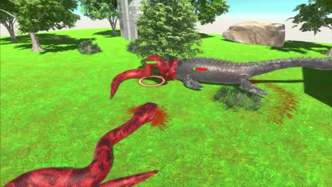 MOSASAURUS VS REPTILES BATTLE - Animal Revolt Battle Simulator