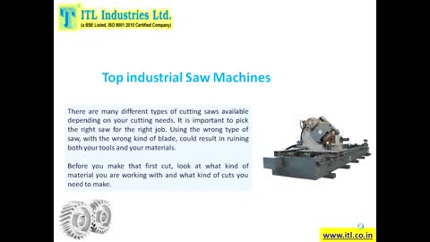 Top industrial Saw Machines and Their Uses – ITL Industries