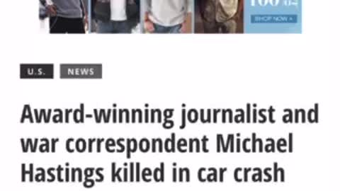 Record: Michael Hastings Reporter Killed