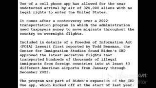 24-0304 - Biden Admin ADMITS to flying in 320,000 Illegal Immigrants into Undisclosed U.S. Cities