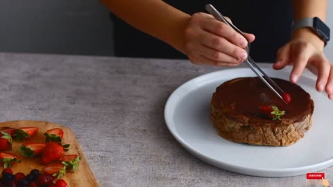 "Chocolate Burnt Cheesecake Recipe | Easy Burnt Cheesecake [ASMR]"