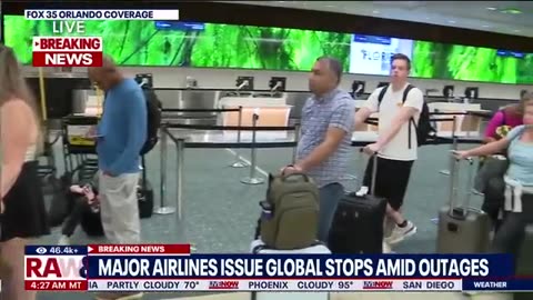 widespread technology outage is disrupting flights, media outlets, banks