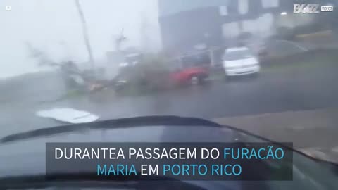 Furacão Maria causa destruição em Porto Rico