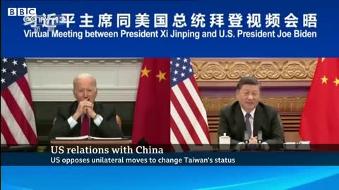 China’s President Xi and US President Biden exchange warnings on Taiwan