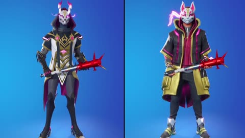 NEW VS OLD SKINS SHOWCASE (STRAY VS DRIFT) #fortnite