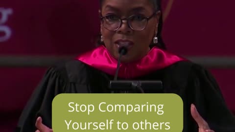 "Oprah to USC graduates: "Stop Comparing yourself with others"