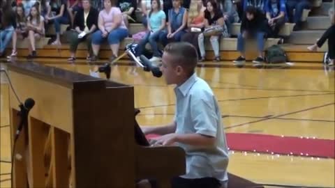 15-Year-Old Kid Covers Ed Sheeran For School Talent Show